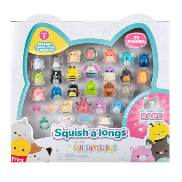SQUISH-A-LONGS FIGURICE 25 PACK - STYLE 1 W1
