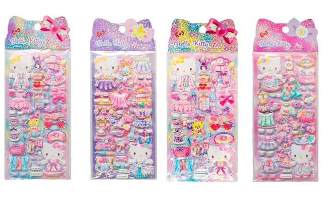 HELLO KITTY SET PUFFY NALJEPNICA